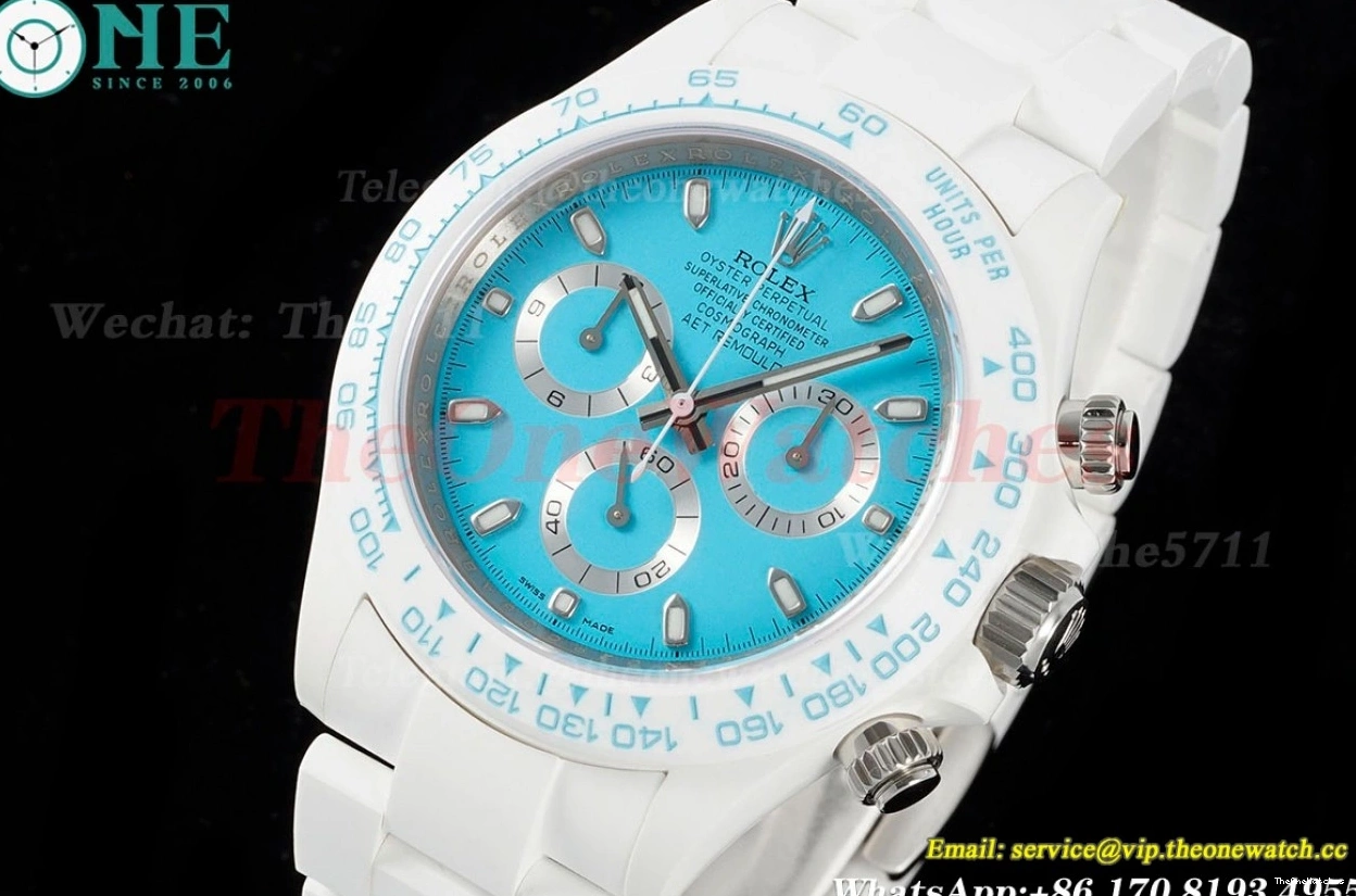 40mm Dial Tiffany Daytona AET Blue ZF SH4130 Cer Cer 0403